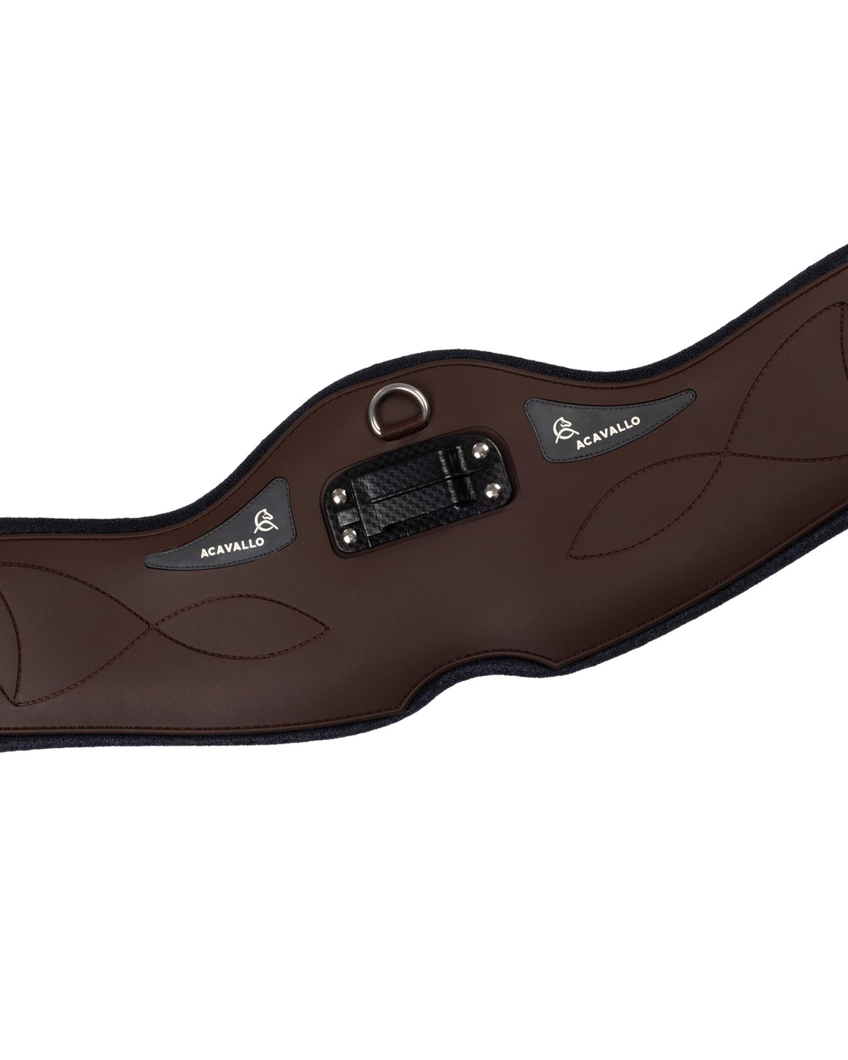 Acavallo Anatomical Dressage Girth Gel Pvc #colour_black