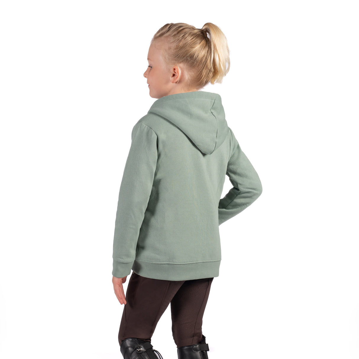 HKM Children's Sweat Jacket -Mia- #colour_sage