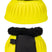 HKM Rubber Over Reach Boots -Atlanta Neon- with Fur #colour_neon-yellow