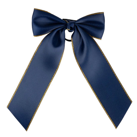Supreme Products Picture Perfect Long Hair Bows #colour_navy-gold