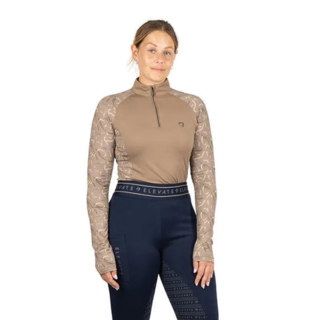 Hy Equestrian Elevate Heritage Base Layer #colour_fossil