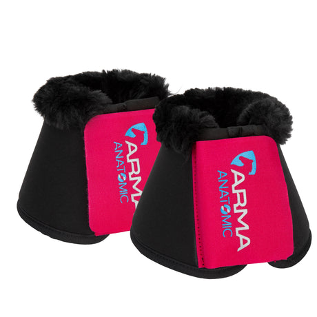 Shires ARMA SupaFleece Neoprene Over Reach Boots #colour_raspberry