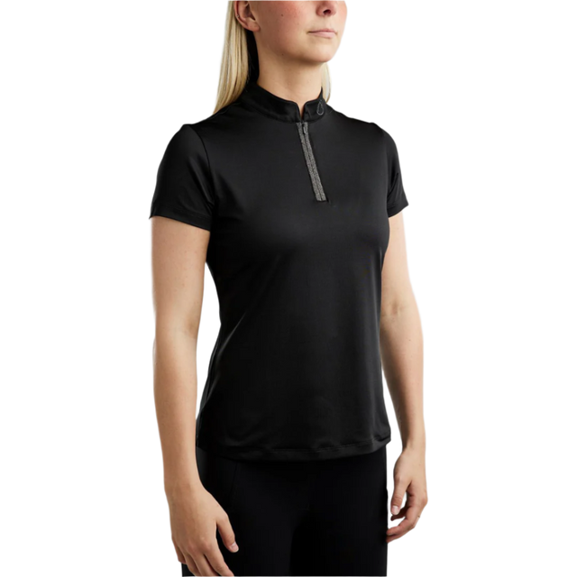 Montar MoGloria Short Sleeved Training Shirt with Caviar Tape #colour_black