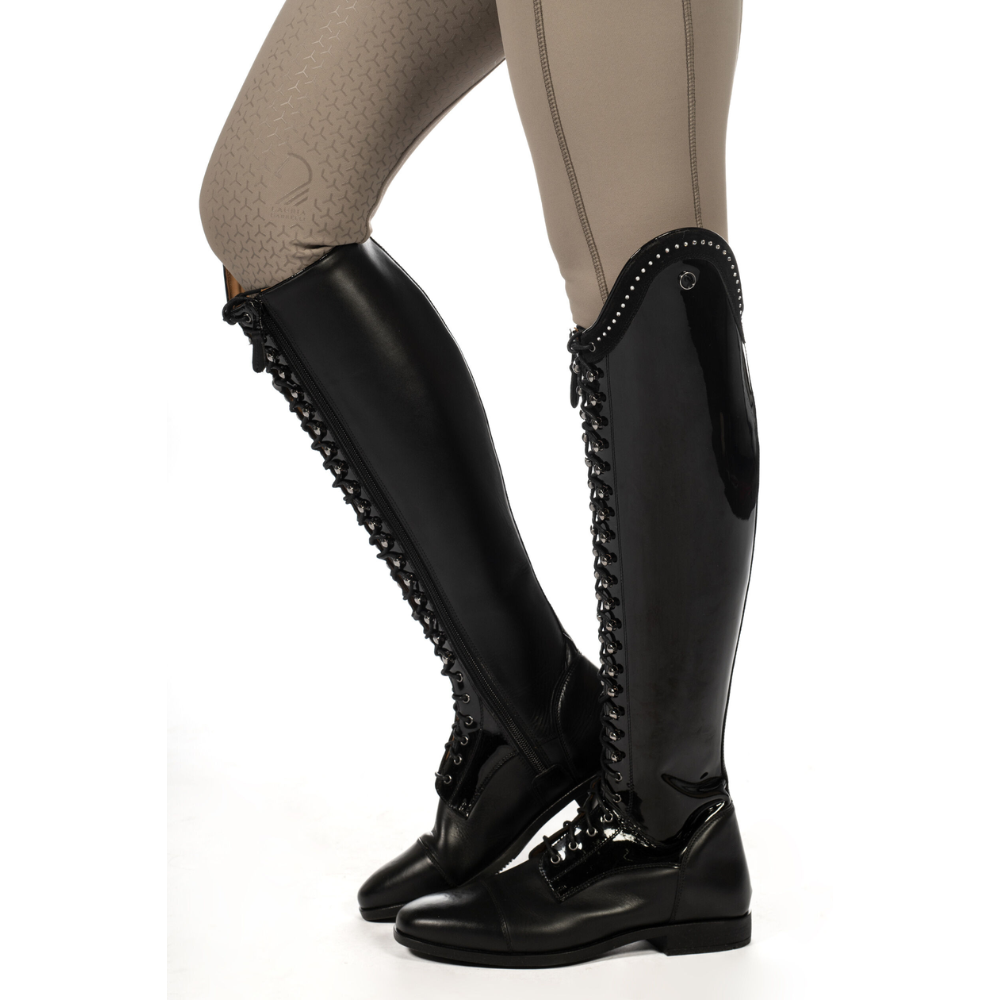 HKM Standard Riding Boots -Amalfi Lack- #colour_black