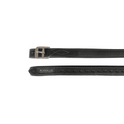 Acavallo Calfskin Stirrup Leathers Internal Reinforcement #colour_black
