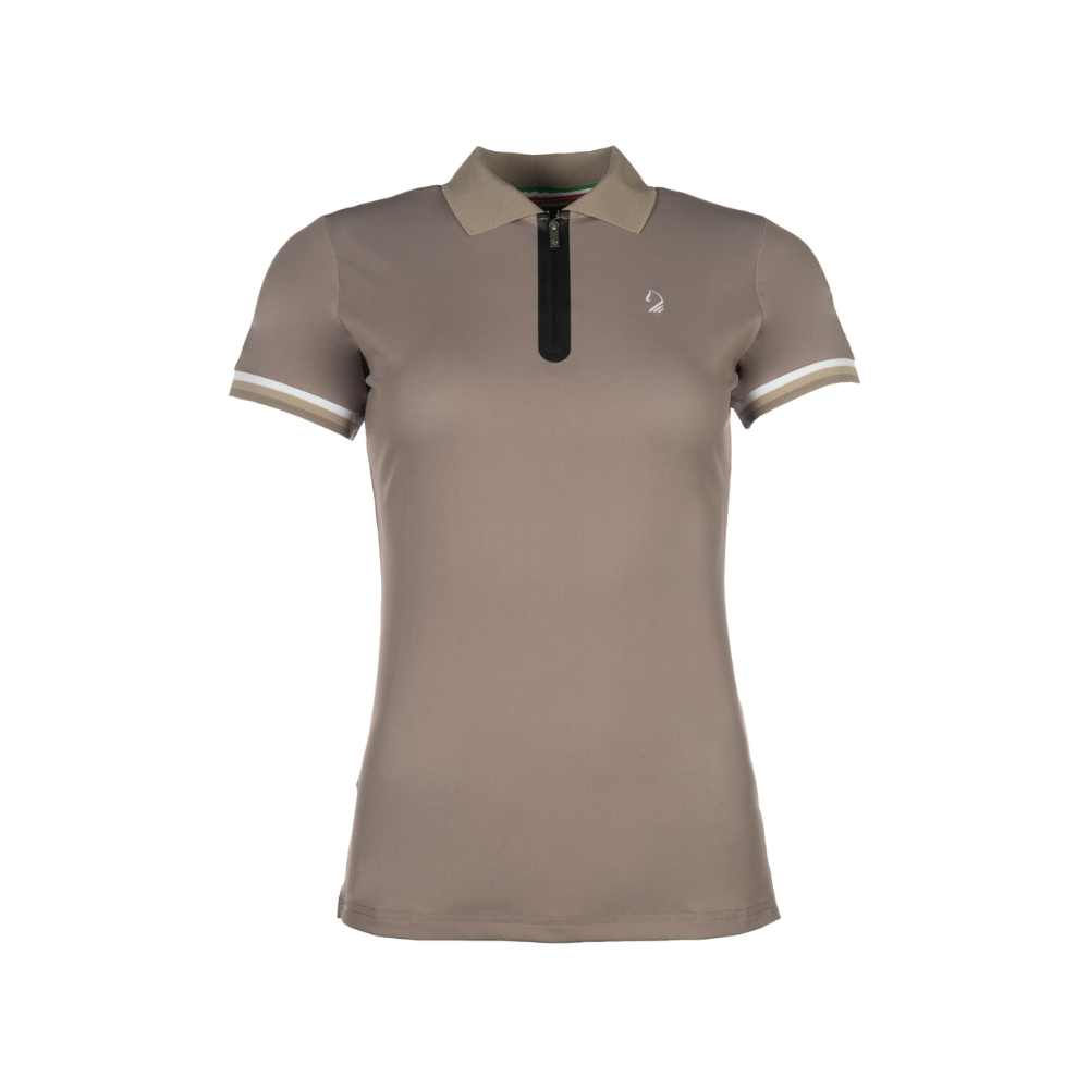 HKM Ladies Polo Shirt -Amalfi- #colour_taupe