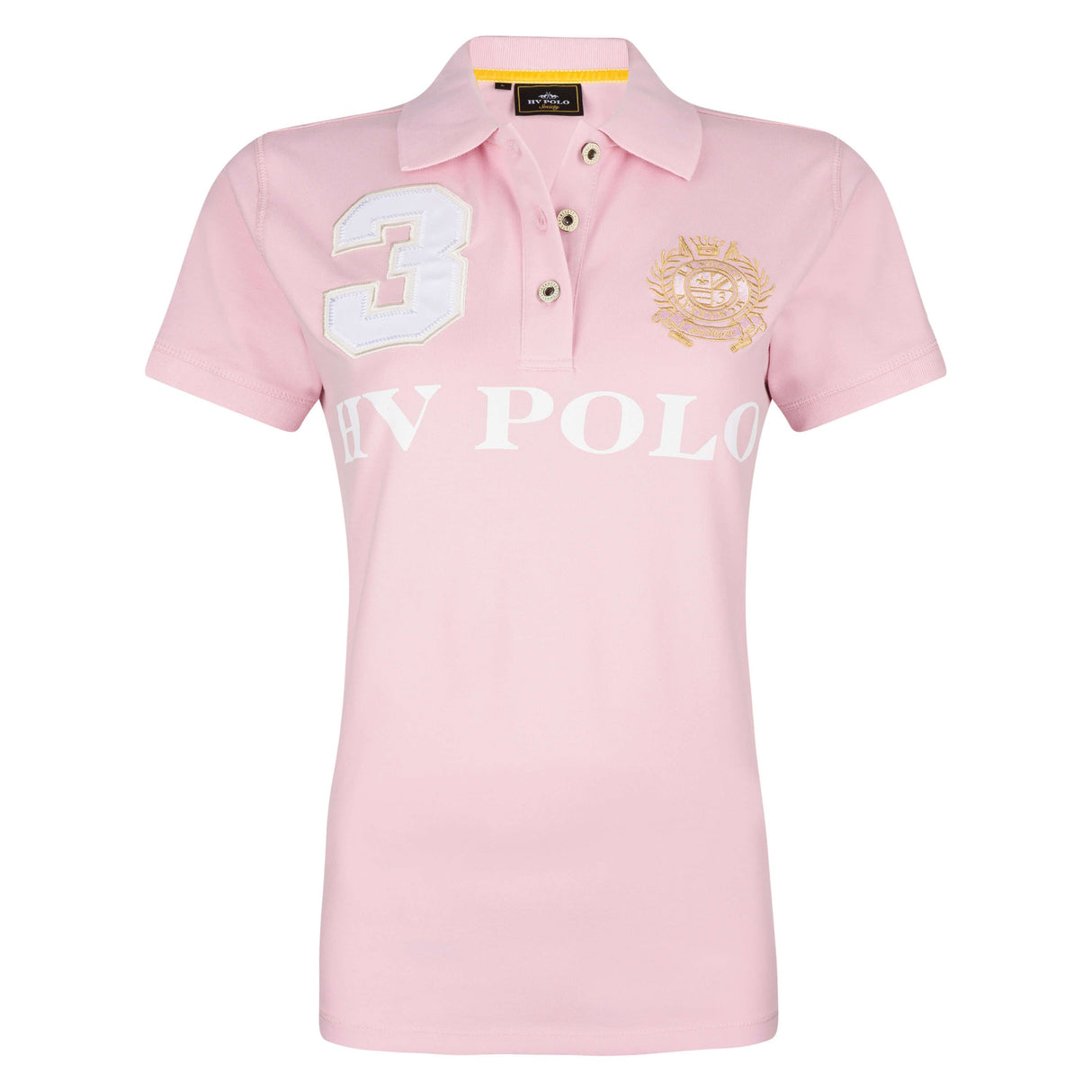 HV Polo Favouritas EQ Children's Short Sleeve Polo Shirt #colour_pink