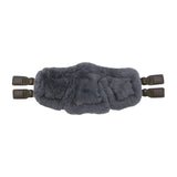 Stubben Equi-Soft® Short Saddle Girth with Cover - Ebony #colour_lambskin-anthracite-black