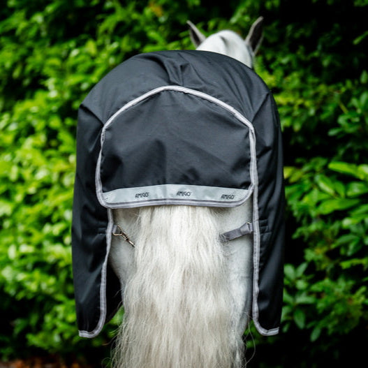 Horseware Ireland Amigo 1200D 100g Turnout Rug #colour_black-titanium-grey-silver