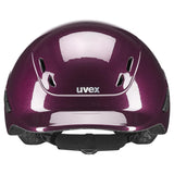 Uvex Kiddox Flower Riding Hat #colour_burgundy-shiny