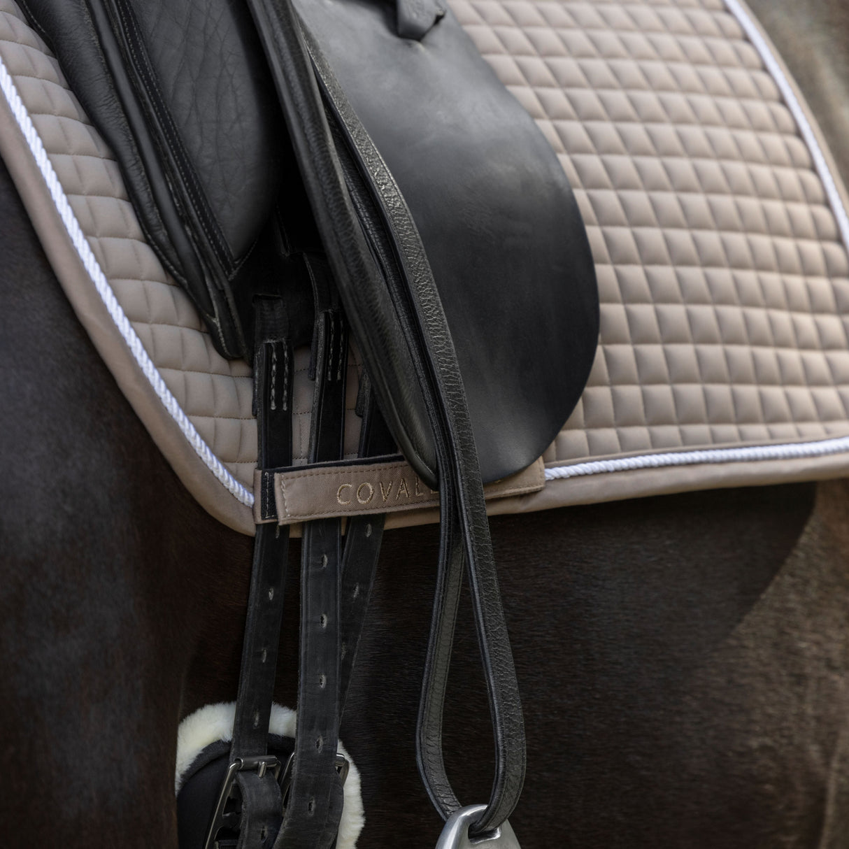 Covalliero Dressage Saddle Pad #colour_beige