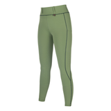 HKM Ladies Silicone Full Seat Riding Tights -Juna- #colour_jade-green