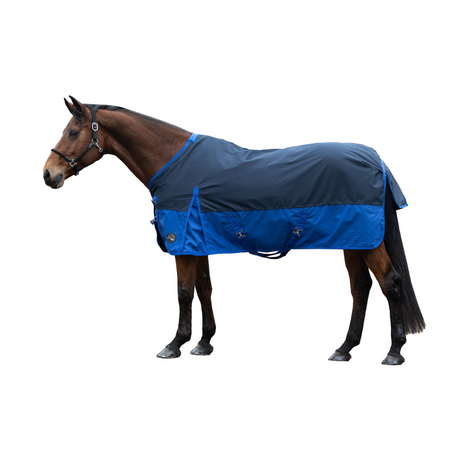 HKM 600D Light Turnout Rug -Chester- #colour_navy-blue