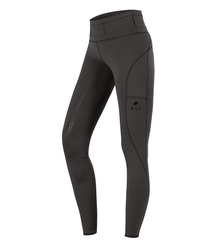 E.L.T Ladies Hanna High Waist Riding Leggings #colour_mud