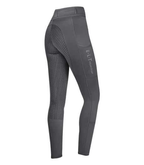 E.L.T Ladies Ella Glam Riding Leggings #colour_asphalt