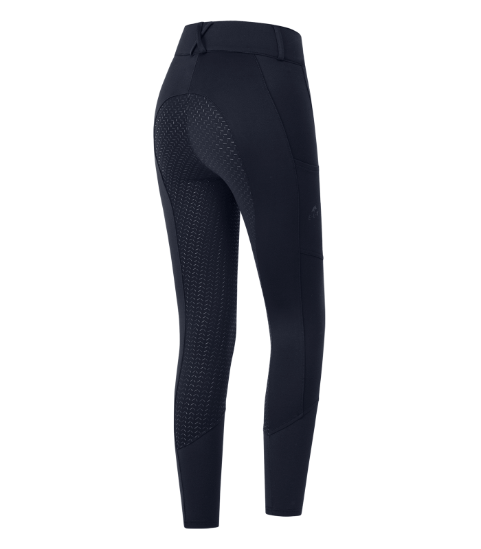 E.L.T Essential Ladies High Waist Silicone Breeches #colour_deep-blue