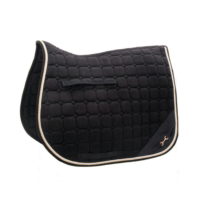 Hy Equestrian On The Bit Saddle Pad #colour_black-gold