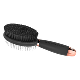 Waldhausen Double Side Brush with Gel Handle #colour_black-rose-gold