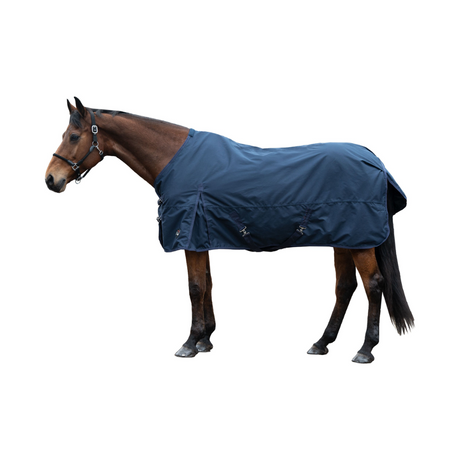 HKM 600D Light Turnout Rug -Chester- #colour_deep-blue