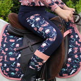 Pony Passion Saddle Pad by Little Rider #colour_blush-navy