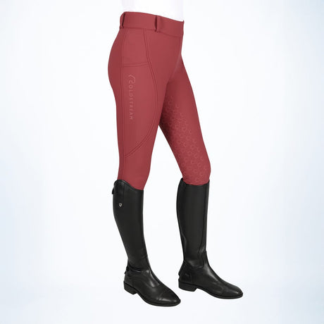 Coldstream Balmore Ladies Thermal Riding Tights #colour_burgundy