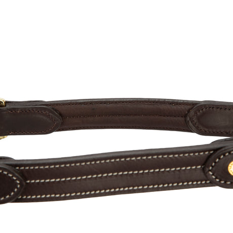 Shires Velociti Lusso Girona Leather Headcollar #colour_havana