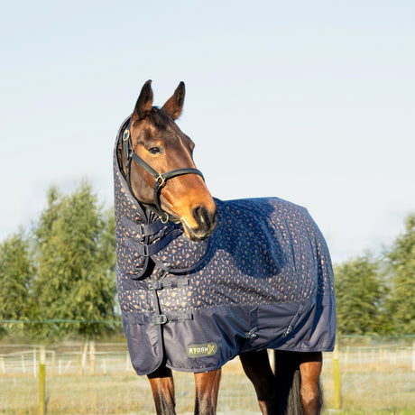 StormX Original Country 200 Combi Turnout Rug #colour_navy