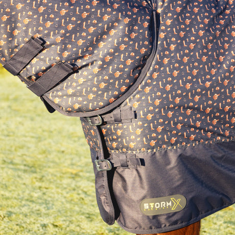 StormX Original Country 200 Combi Turnout Rug #colour_navy