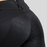 Montar Junior MoGloria Hybrid Full Grip Pull-On Riding Tights #colour_black