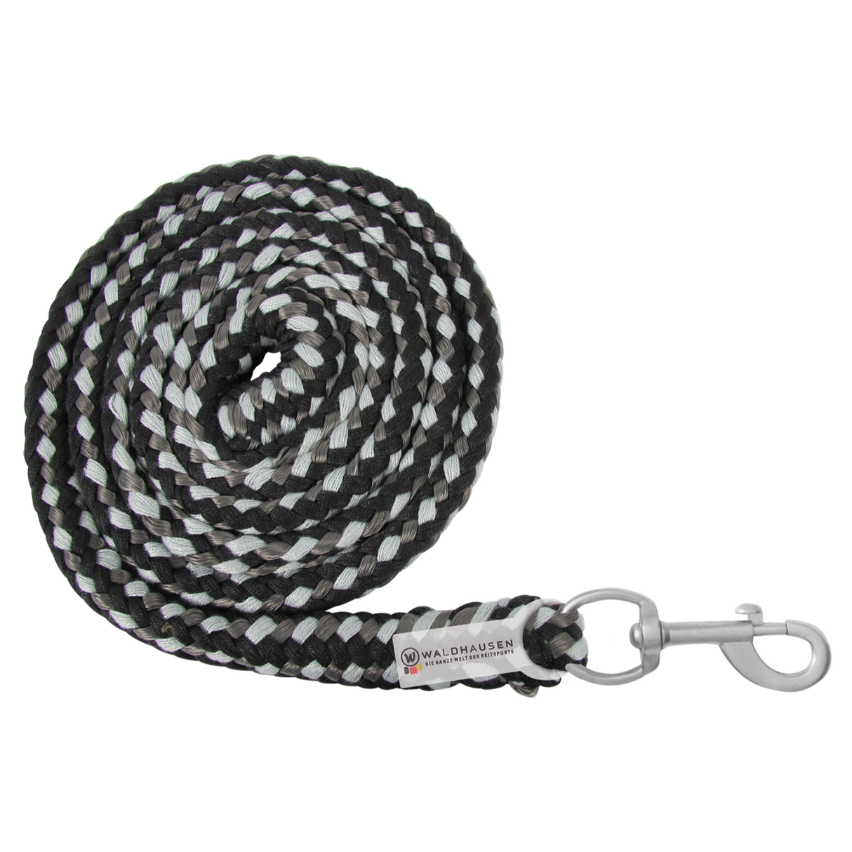 Waldhausen Snap Hook Lead Rope Plus #colour_black-grey