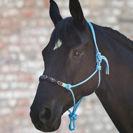 Waldhausen Pearls Knot Halter #colour_azure-blue