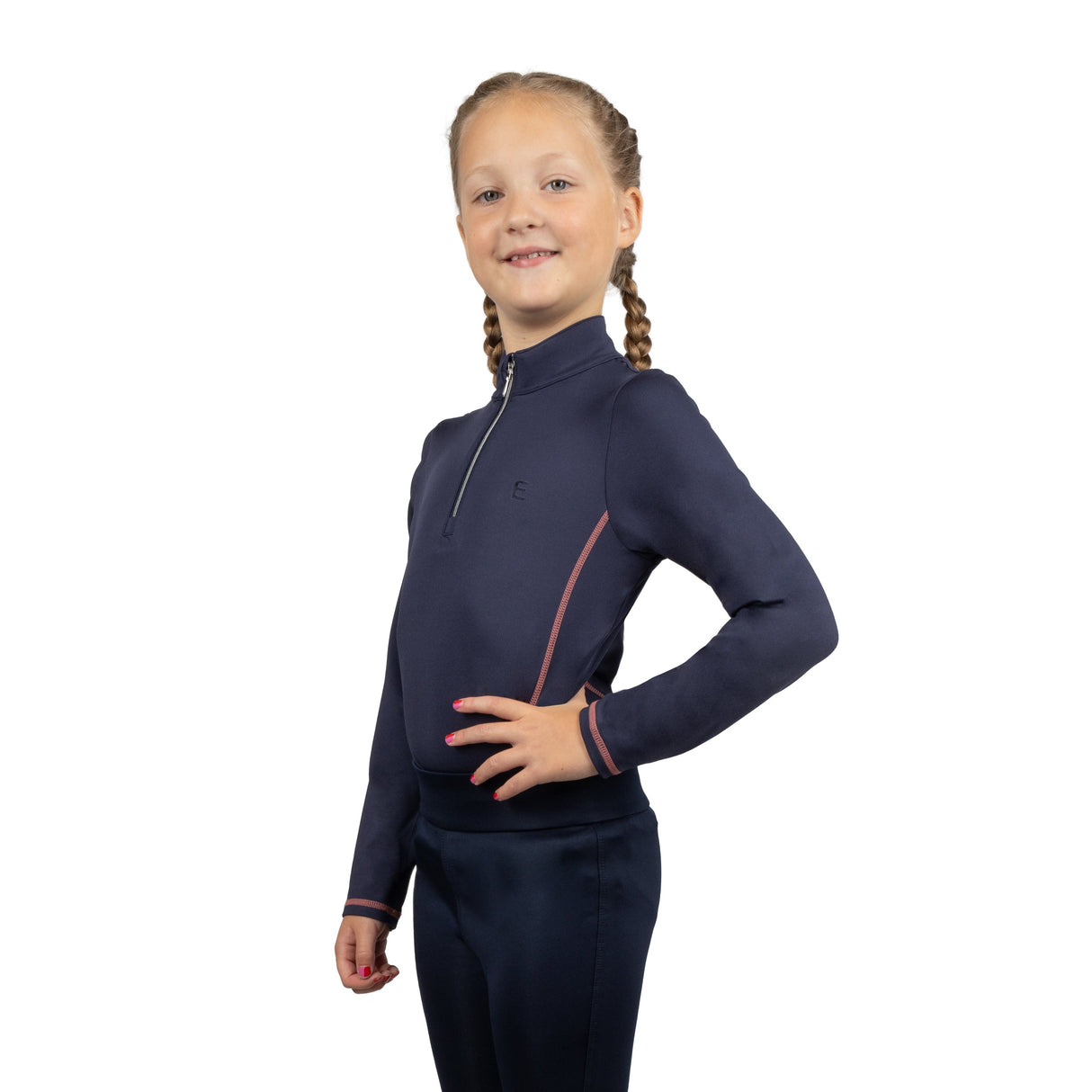 Elevate Selena Base Layer By Little Rider #colour_navy-pink