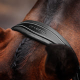 Shires Velociti LUSSO Opus 180M Dressage Cavesson Bridle #colour_black