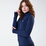 Horseware Ireland Strive Winter 1/4 Zip Top #colour_core-navy