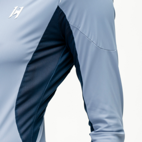 Horseware Ireland Stamina Long Sleeve 1/4 Zip Top #colour_blue