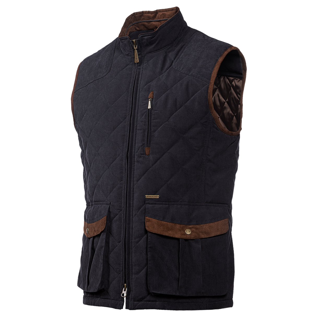 Baleno Thames Mens Stylish Quilted Bodywarmer #colour_navy-blue