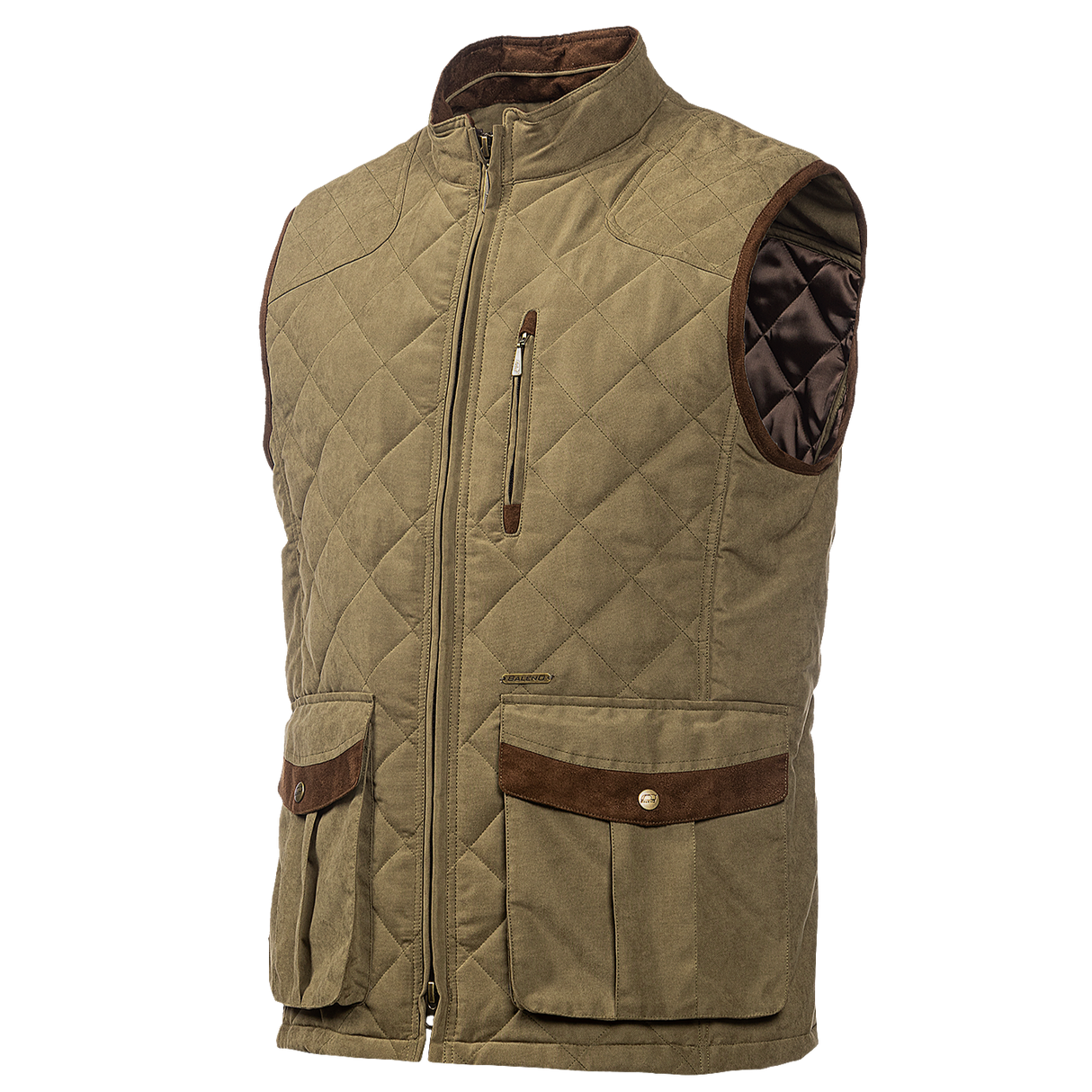 Baleno Thames Mens Stylish Quilted Bodywarmer #colour_light-khaki