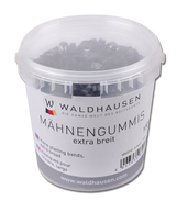 Waldhausen Extra Wide Rubber Plaiting Bands #colour_black