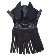 Waldhausen Fly Veil with Fringe #colour_black