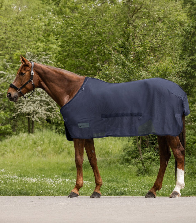 Waldhausen Comfort Fly Rug with Belly Flap #colour_night-blue