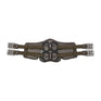 Stubben Equi-Soft® Saddle Girth with Cover - Ebony #colour_vachette-leather-ebony