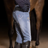 Imperial Riding Demi Children's Riding Breeches #Colour_light-denim