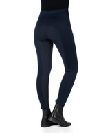 HKM Women's Silicone Full Seat Riding Tights -Cosy II- Style #colour_deep-blue