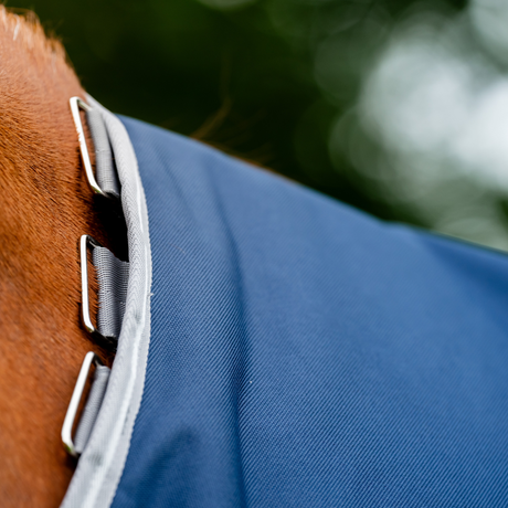 Horseware Ireland Amigo 1200D 100g Turnout Rug #colour_navy-titanium-grey-silver