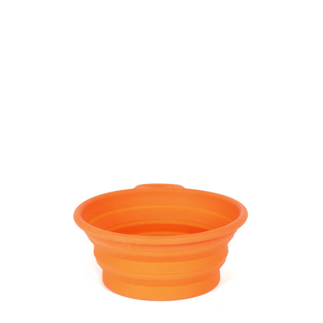 Mountain Paws Collapsible Silicone Dog Bowl #colour_orange