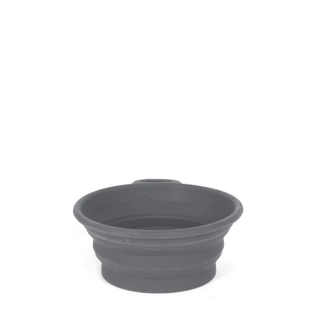 Mountain Paws Collapsible Silicone Dog Bowl #colour_grey