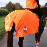 Shires EQUI-FLECTOR Waterproof Exercise Sheet #colour_orange