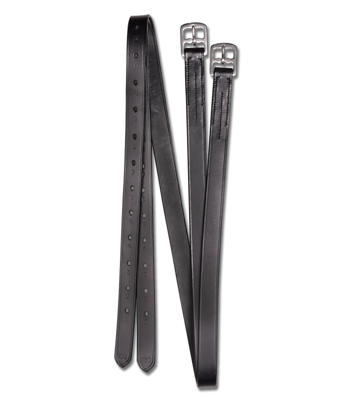 Waldhausen X-Line 25mm Stirrup Leathers #colour_black