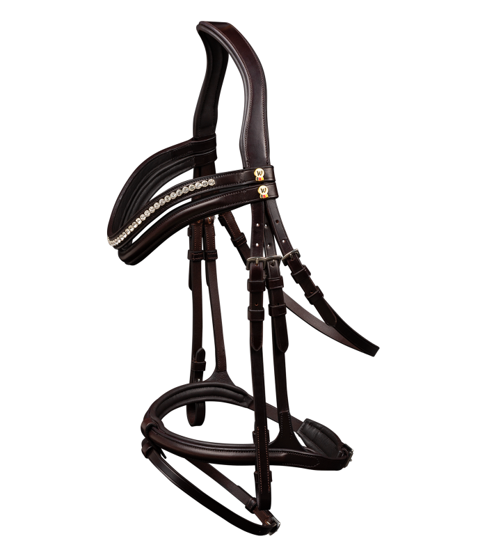 Waldhausen S-Line Harmony Snaffle Bridle #colour_brown