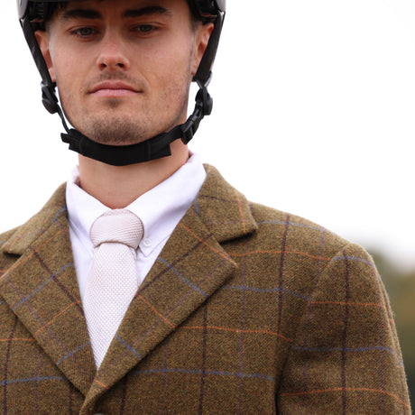 Shires Aubrion Men's Saratoga Jacket #colour_oak-brown-check